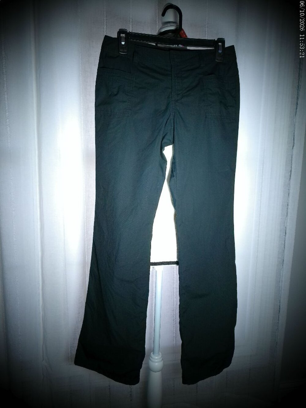 BANANA REPUBLIC Flare Jeans Mid Rise Lightweight 100% Cotton Black 2